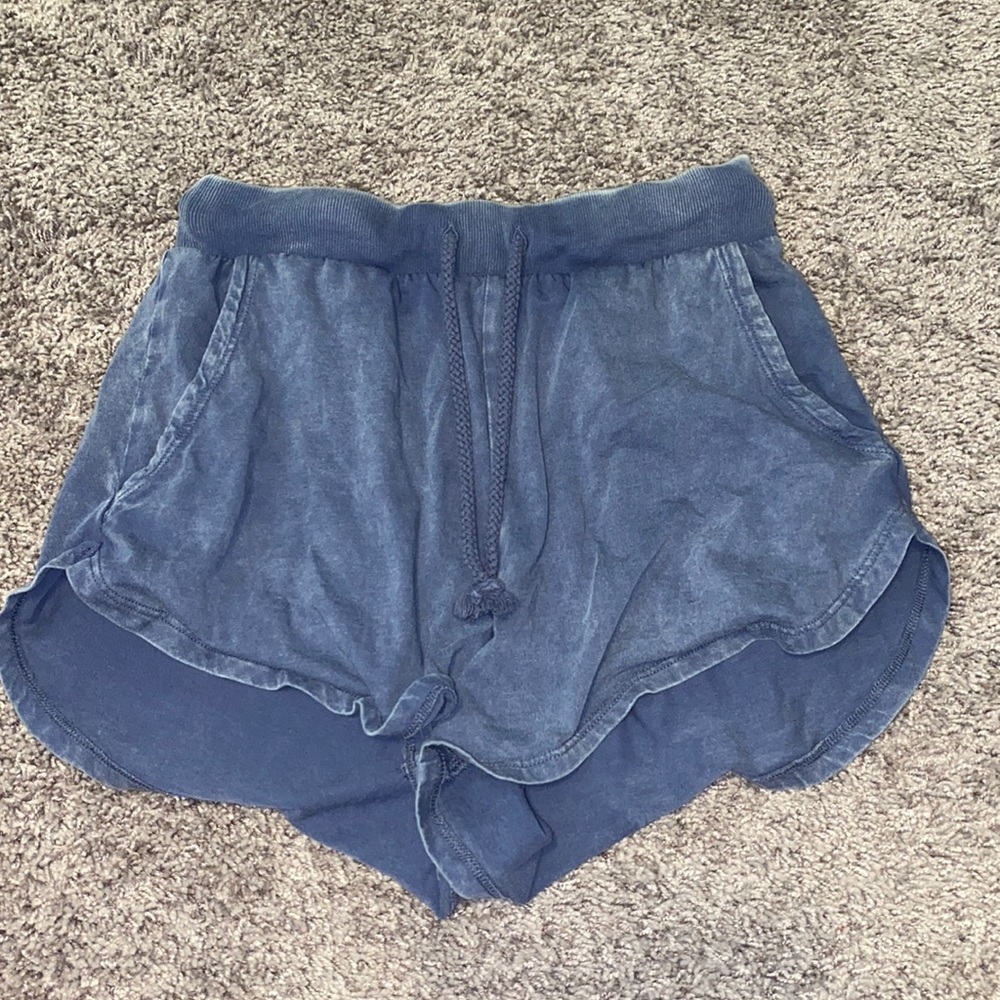 blue comfy shorts